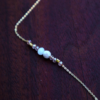 Peruvian Opal and crystal accents on gold chain