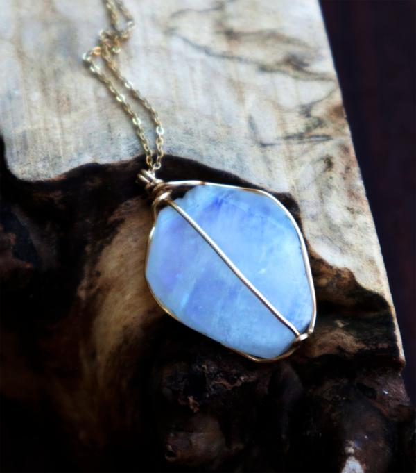 Rainbow Moonstone Artisan Pendant