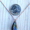 Gold and blue labradorite necklace
