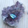 Gold and blue labradorite necklace