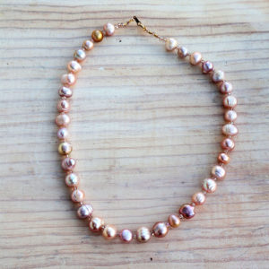 14 inch Champagne Pearl necklace