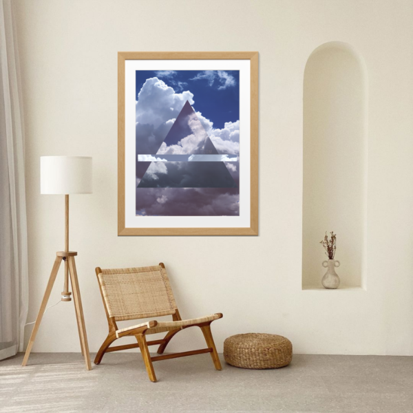 Alchemy of Air in the Elements in Alchemy wall art poster, in real interior design.