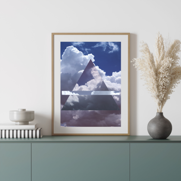 Alchemy of Air in the Elements in Alchemy wall art poster, in real interior design.