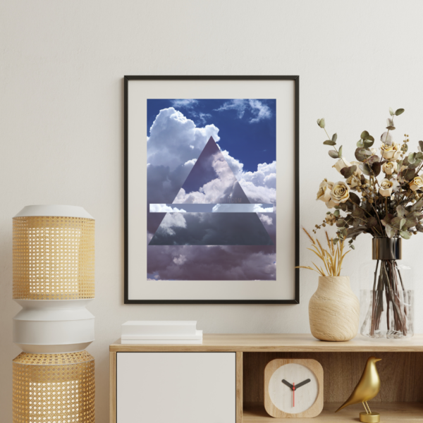 Alchemy of Air in the Elements in Alchemy wall art poster, in real interior design.