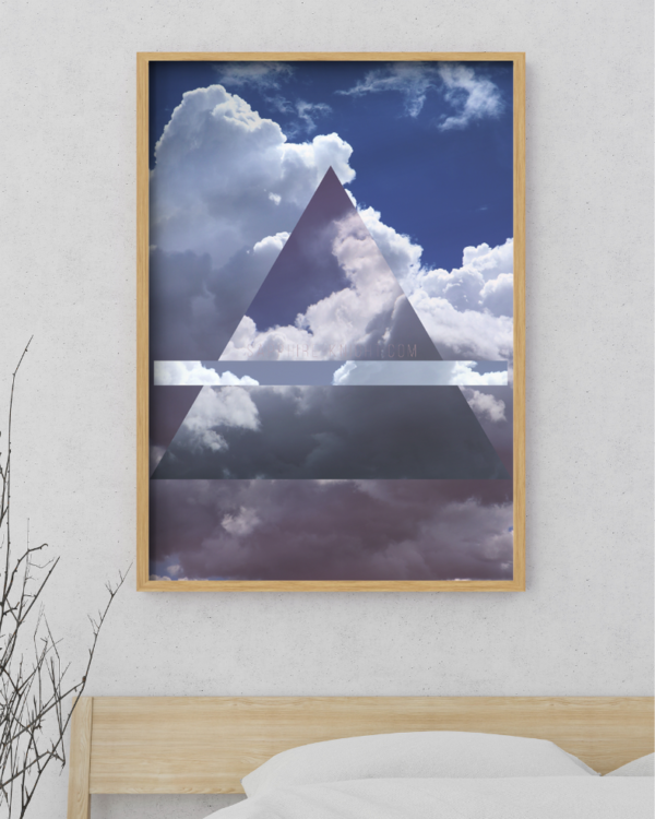 Alchemy of Air in the Elements in Alchemy wall art poster, in real interior design.