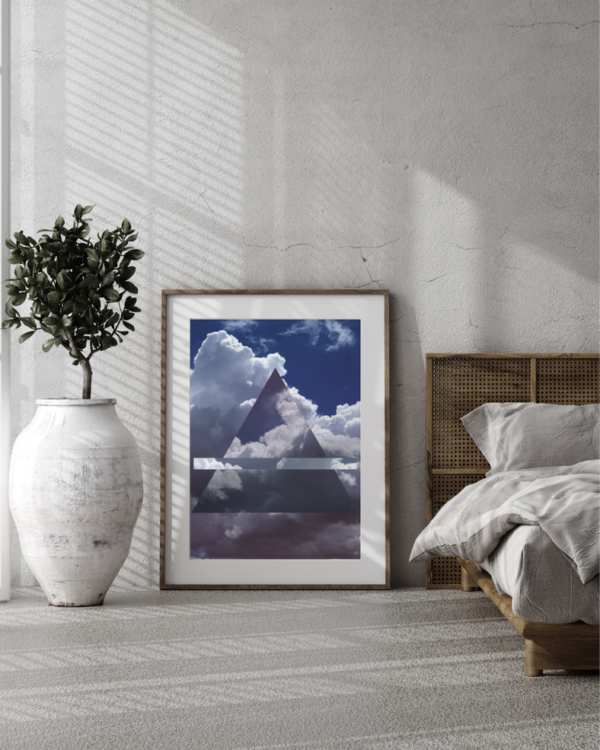 Alchemy of Air in the Elements in Alchemy wall art poster, in real interior design.